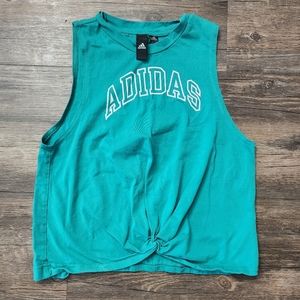 Like new Adidas tie front tank top size small